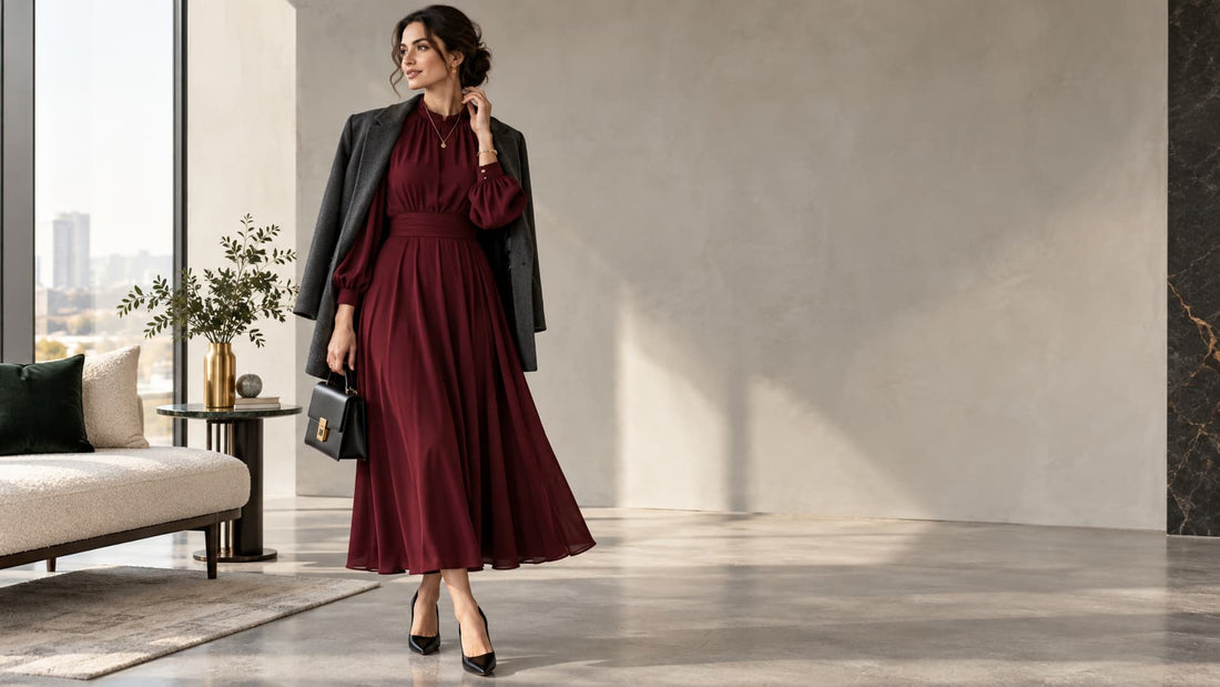 Bordo Elbise Hangi Renklerle Daha Güçlü Görünür?