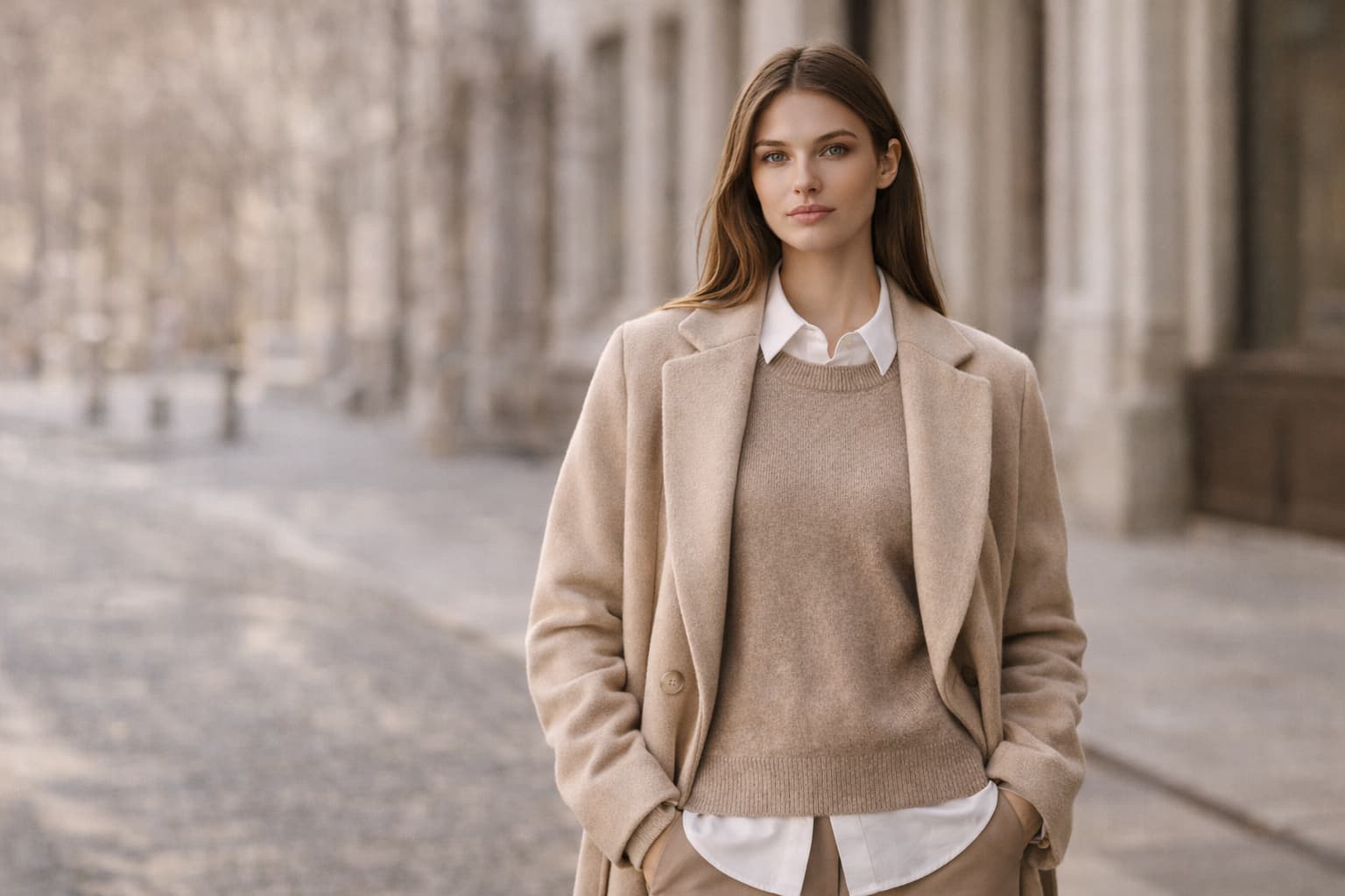 Kışın Şık Katmanlama Triko ve Gömlek Kombinleri